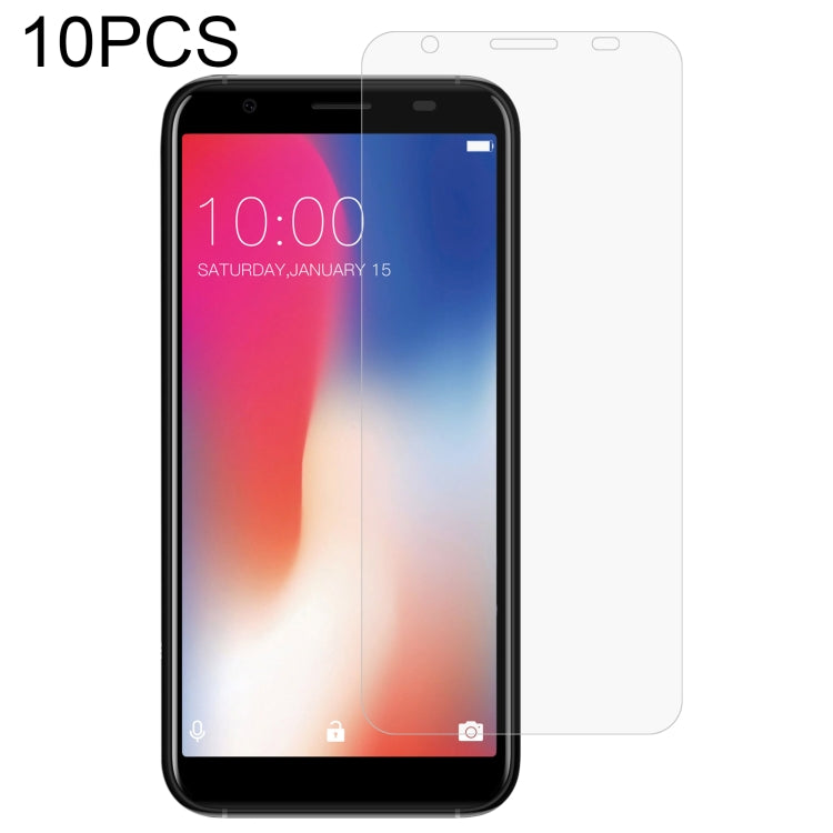 10 PCS 0.26mm 9H 2.5D Tempered Glass Film For Doogee X55