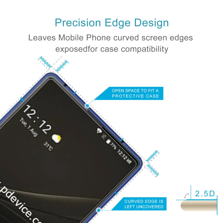50 PCS 0.26mm 9H 2.5D Tempered Glass Film For Doogee MIX Lite