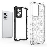 For OPPO Realme GT Neo2 5G Shockproof Honeycomb PC + TPU Phone Case(Black)