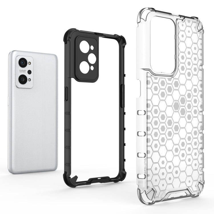 For OPPO Realme GT Neo2 5G Shockproof Honeycomb PC + TPU Phone Case(Black)