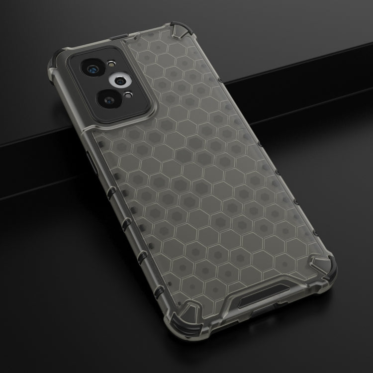 For OPPO Realme GT Neo2 5G Shockproof Honeycomb PC + TPU Phone Case(Black)