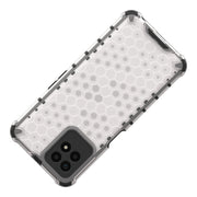 For OPPO Realme 8i Shockproof Honeycomb PC + TPU Phone Case(Black)