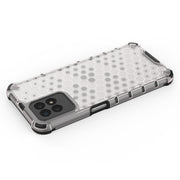 For OPPO Realme 8i Shockproof Honeycomb PC + TPU Phone Case(Black)