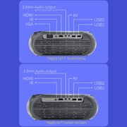 T7 1920x1080P 200 ANSI Portable Home Theater LED HD Digital Projector, Basic Version,US Plug(Black)