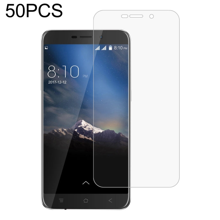 50 PCS 0.26mm 9H 2.5D Tempered Glass Film For Blackview A10