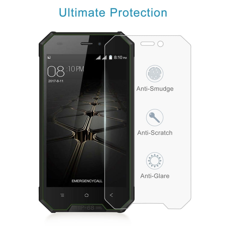 50 PCS 0.26mm 9H 2.5D Tempered Glass Film For Blackview BV4000 Pro