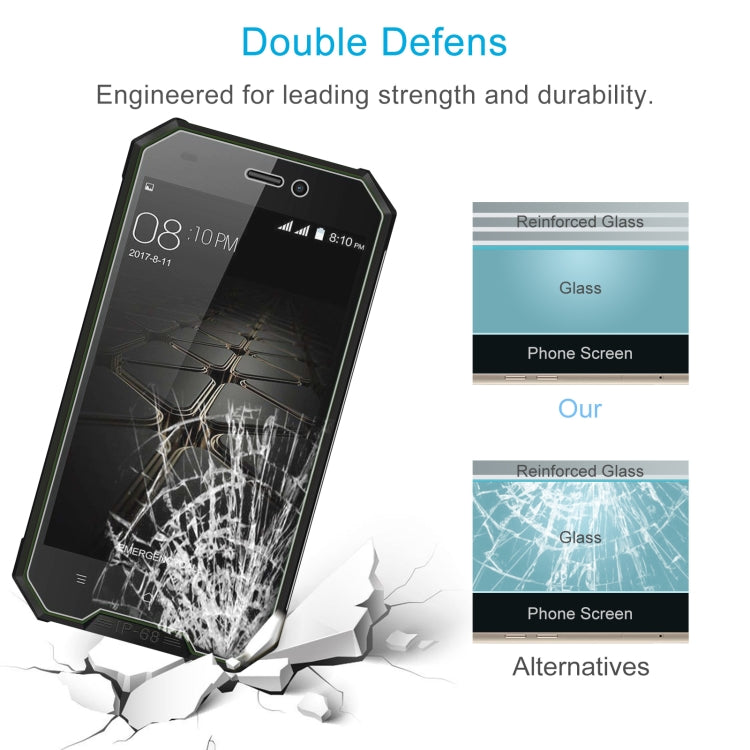 50 PCS 0.26mm 9H 2.5D Tempered Glass Film For Blackview BV4000 Pro