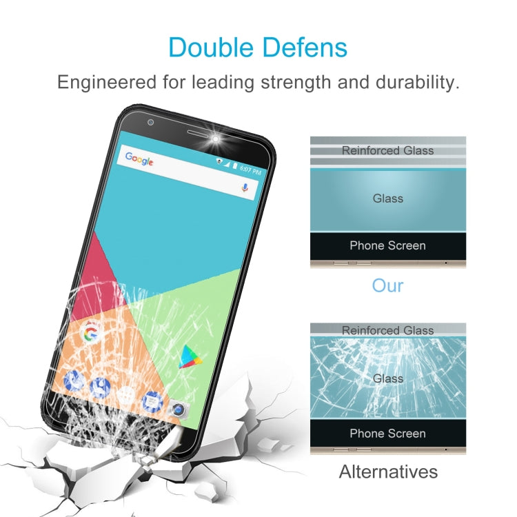10 PCS 0.26mm 9H 2.5D Tempered Glass Film For Ulefone S7