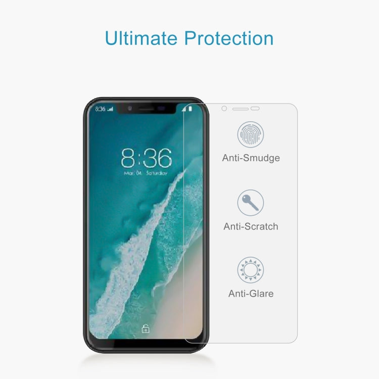 10 PCS 0.26mm 9H 2.5D Tempered Glass Film For Ulefone X