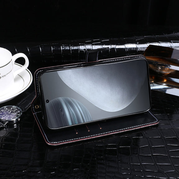 For Cubot X50 idewei Crocodile Texture Horizontal Flip Leather Case with Holder & Card Slots & Wallet(Black)