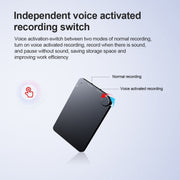 K2 Portable Ultra-thin Card Voice Recorder, Capacity:32GB(Black)