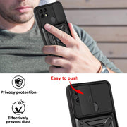 For OPPO Realme C21/C20/C11 2021 Sliding Camera Cover Design TPU+PC Phone Protective Case(Blue)