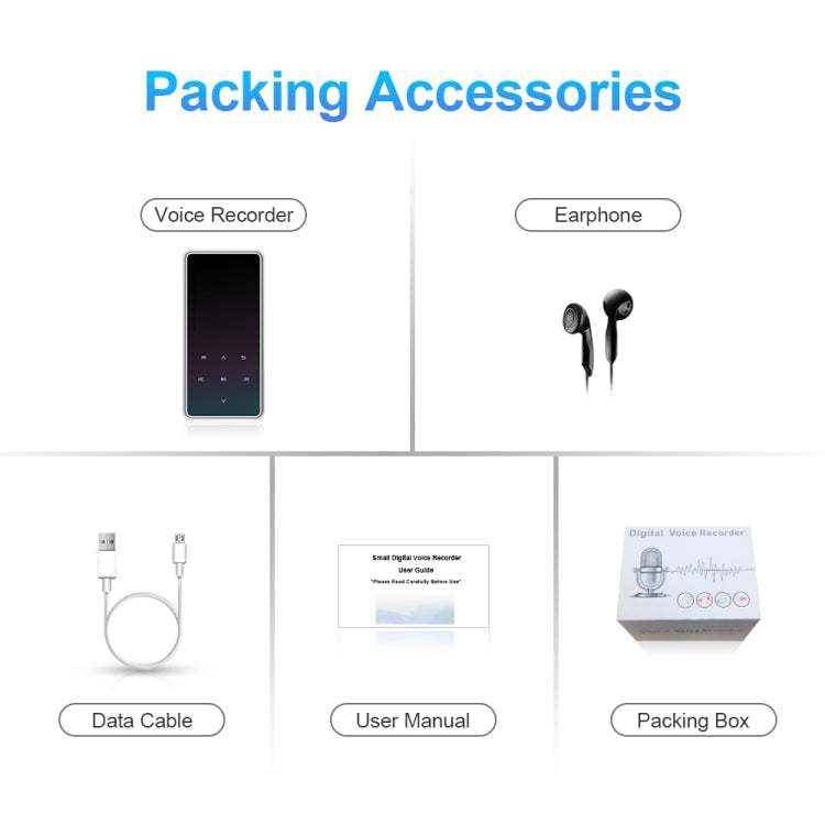 M12 Multifunctional Portable Bluetooth Player, Capacity:4GB(Silver)