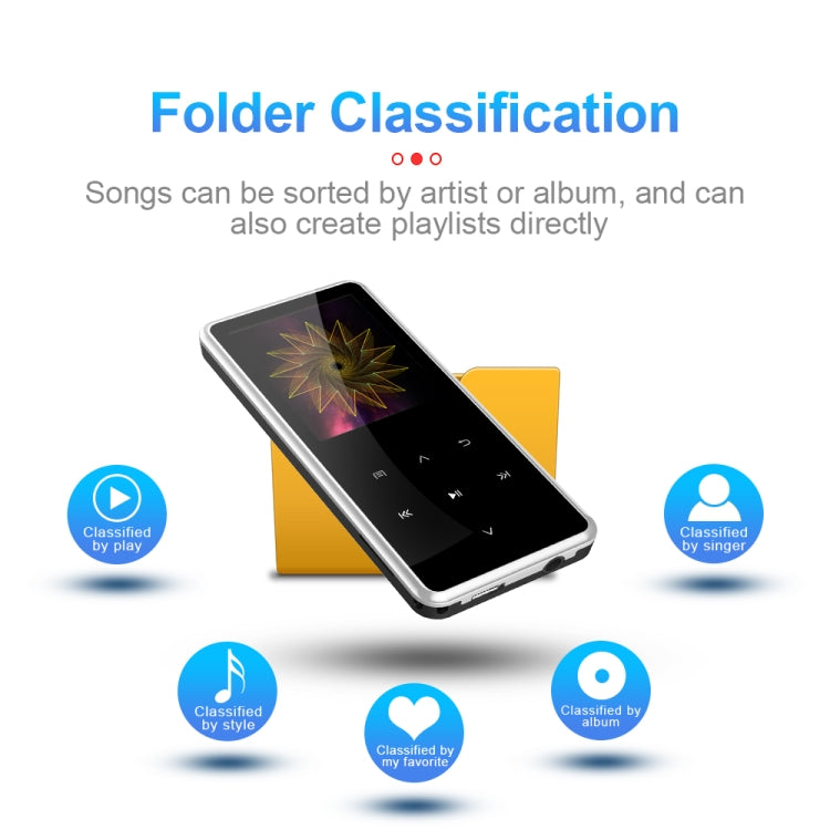M12 Multifunctional Portable Bluetooth Player, Capacity:4GB(Silver)