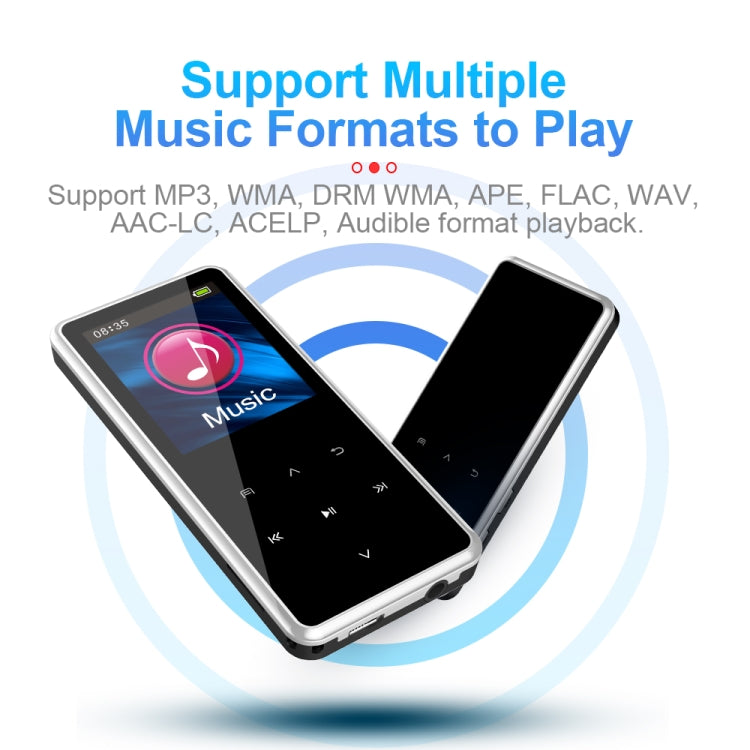 M12 Multifunctional Portable Bluetooth Player, Capacity:8GB(Silver)