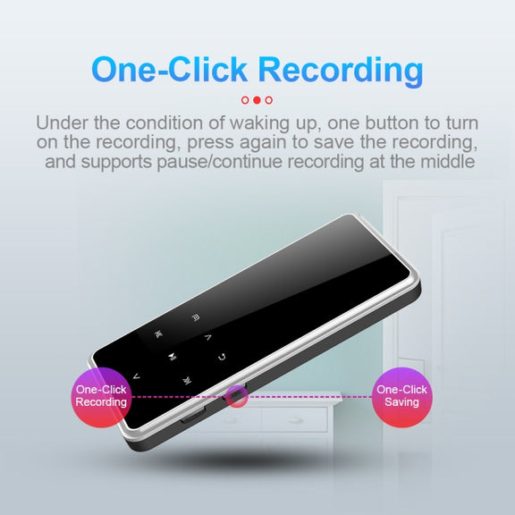 M12 Multifunctional Portable Bluetooth Player, Capacity:8GB(Silver)