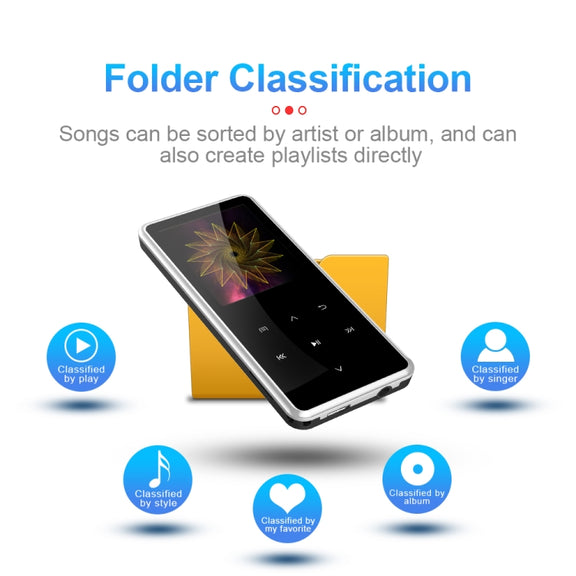 M12 Multifunctional Portable Bluetooth Player, Capacity:16GB(Silver)