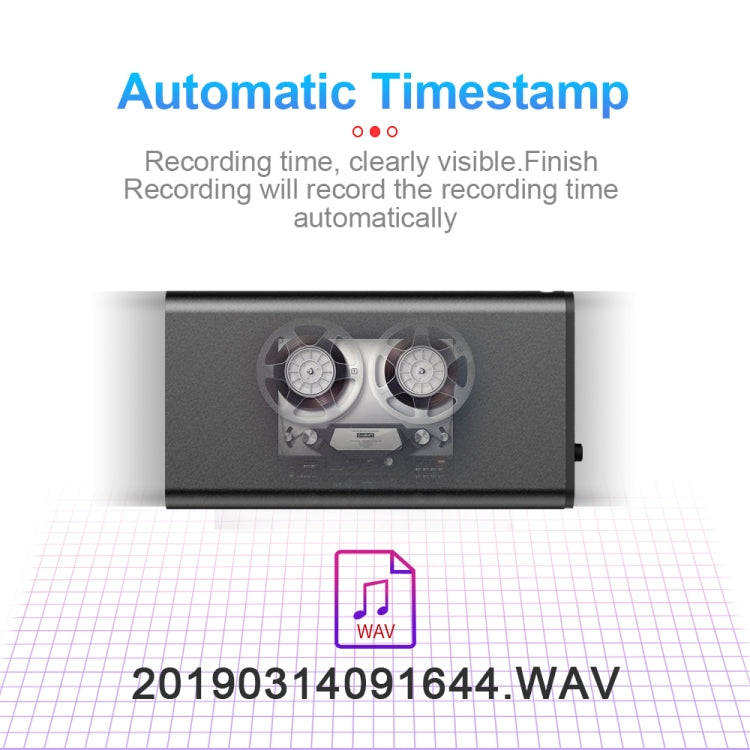 Q1 Intelligent HD Noise Reduction Voice Control Recorder, Capacity:16GB(Black)