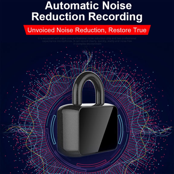 Q11 Intelligent HD Noise Reduction Lock Voice Recorder, Capacity:16GB(Black)