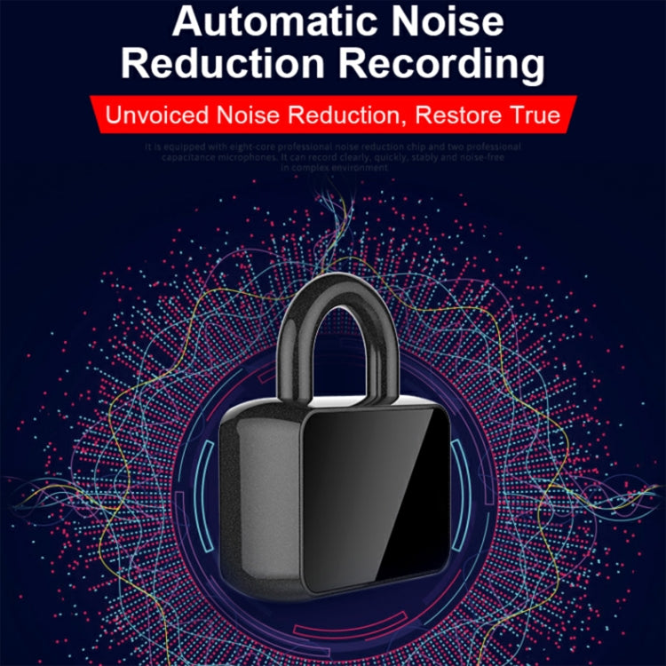 Q11 Intelligent HD Noise Reduction Lock Voice Recorder, Capacity:16GB(Black)