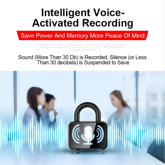 Q11 Intelligent HD Noise Reduction Lock Voice Recorder, Capacity:32GB(Black)