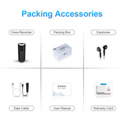 Q51 Intelligent HD Noise Reduction Remote Voice Control Recorder, Capacity:4GB(Black)