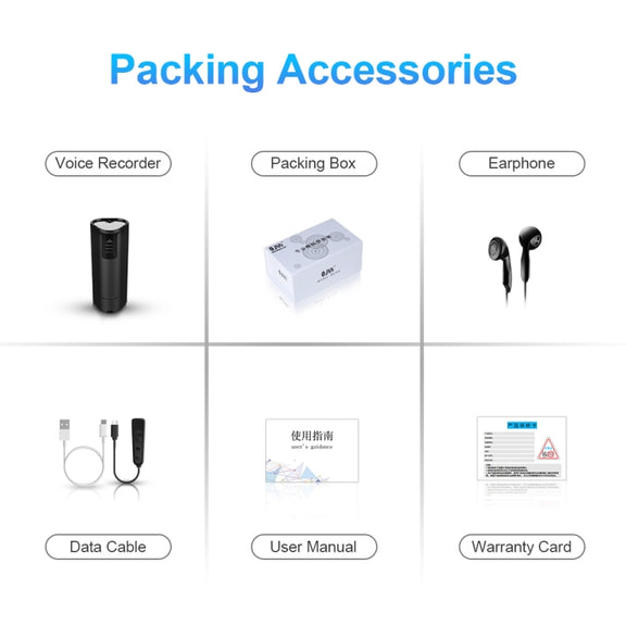 Q51 Intelligent HD Noise Reduction Remote Voice Control Recorder, Capacity:4GB(Black)