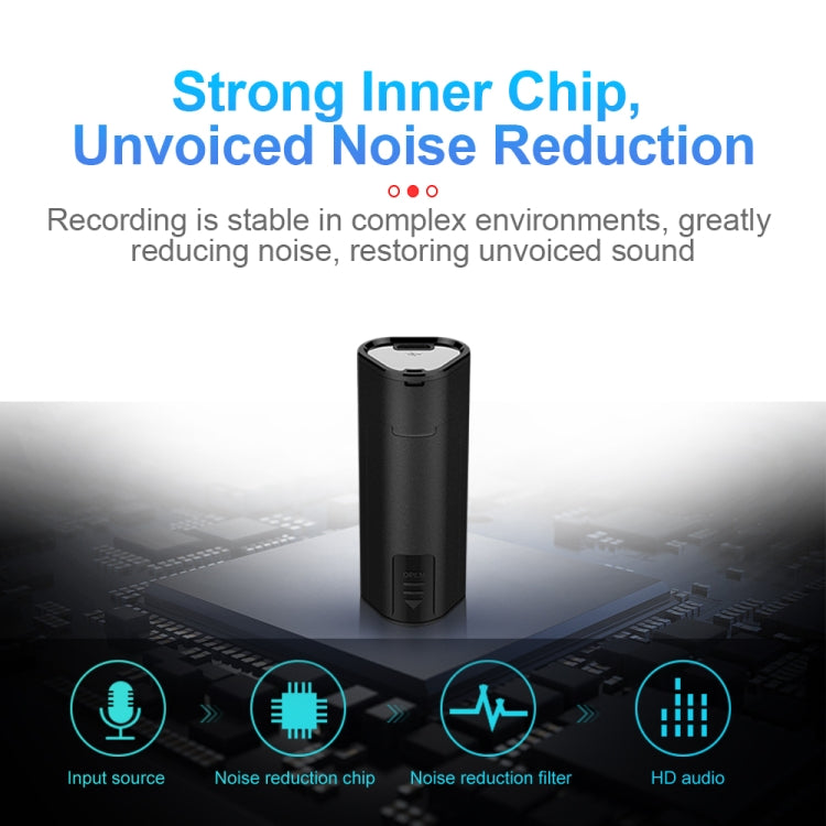 Q51 Intelligent HD Noise Reduction Remote Voice Control Recorder, Capacity:4GB(Black)