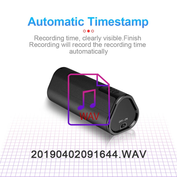 Q51 Intelligent HD Noise Reduction Remote Voice Control Recorder, Capacity:4GB(Black)