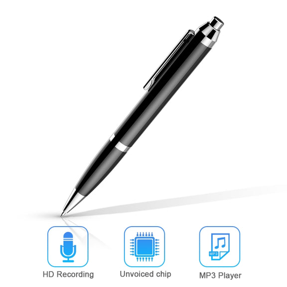 Q90 Intelligent HD Digital Noise Reduction Recording Pen, Capacity:8GB(Black)
