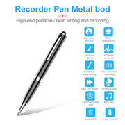 Q96 Intelligent HD Digital Noise Reduction Recording Pen, Capacity:8GB(Black)