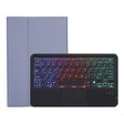 AHV7-AS Lambskin Texture Tri-color Backlight Bluetooth Keyboard Leather Tablet Case with Touchpad For Honor Tablet V7 Pro(Purple) - Huawei Keyboard by PMC TechLife | Online Shopping South Africa | PMC TechLife