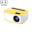 T20 320x240 400 Lumens Portable Home Theater LED HD Digital Projector, Same Screen Version, EU Plug(White Yellow) - LED Projector by PMC TechLife | Online Shopping South Africa | PMC TechLife | Buy Now Pay Later Mobicred