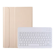 A08 Ultra-thin Bluetooth Keyboard Leather Case For Samsung Galaxy Tab A8 2021 SM-X205 / SM-X200(Gold)
