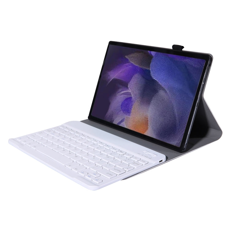 A08 Ultra-thin Bluetooth Keyboard Leather Case For Samsung Galaxy Tab A8 2021 SM-X205 / SM-X200(Gold)