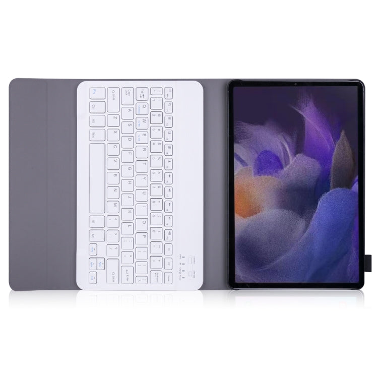 A08 Ultra-thin Bluetooth Keyboard Leather Case For Samsung Galaxy Tab A8 2021 SM-X205 / SM-X200(Gold)