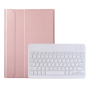 A08 Ultra-thin Bluetooth Keyboard Leather Case For Samsung Galaxy Tab A8 2021 SM-X205 / SM-X200(Rose Gold)