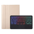 A08-AS Ultra-thin Backlight Bluetooth Keyboard Leather Case with Touchpad For Samsung Galaxy Tab A8 2021 SM-X205 / SM-X200(Gold) - Samsung Keyboard by PMC TechLife | Online Shopping South Africa | PMC TechLife