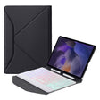 BA08S Backlight Diamond Texture Bluetooth Keyboard Leather Case with Triangle Back Support For Samsung Galaxy Tab A8 2021 SM-X205 / SM-X200(Black + White) - Samsung Keyboard by PMC TechLife | Online Shopping South Africa | PMC TechLife