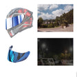 Motorcycle Helmet Visor Anti-UV Wind Shield Lens For AGV K1 / K3SV / K5(Electroplated Blue) - Helmets by PMC TechLife | Online Shopping South Africa | PMC TechLife | Buy Now Pay Later Mobicred