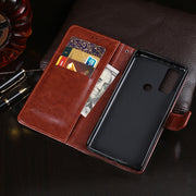 For TCL 20 R 5G idewei Crazy Horse Texture Leather Phone Case(Black)