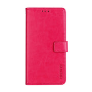 For TCL 20 R 5G idewei Crazy Horse Texture Leather Phone Case(Rose Red)