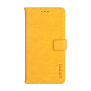 For TCL 20 R 5G idewei Crazy Horse Texture Leather Phone Case(Yellow)