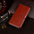 For Umidigi Bison X10 idewei Crazy Horse Texture Leather Phone Case(Brown) - More Brand by idewei | Online Shopping South Africa | PMC TechLife | Buy Now Pay Later Mobicred
