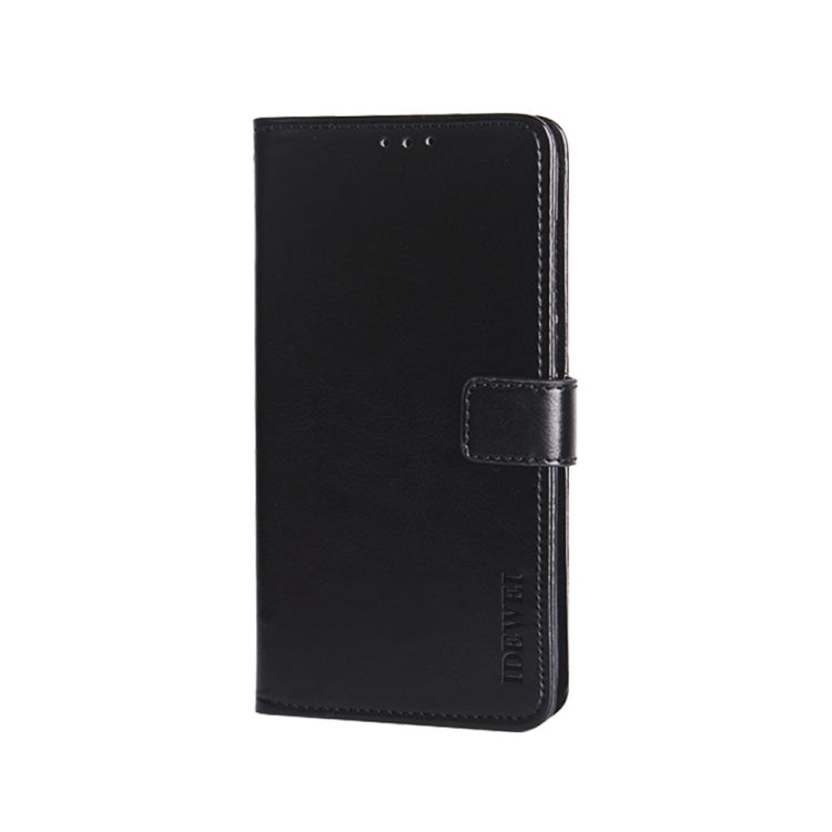 For Umidigi Bison X10 idewei Crazy Horse Texture Leather Phone Case(Black)