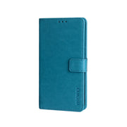For Umidigi Bison X10 idewei Crazy Horse Texture Leather Phone Case(Sky Blue)