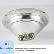 9W LED Recessed Swimming Pool Light Underwater Light Source(Colorful Light)