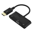 D45 3 in 1 DP to HDMI + VGA + 3.5 Audio Converter Cable(Black) - Adapter by PMC TechLife | Online Shopping South Africa | PMC TechLife | Buy Now Pay Later Mobicred
