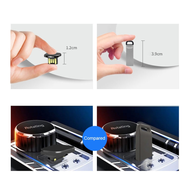 Car USB Interface Mini Metal U Disk, Capacity:64GB