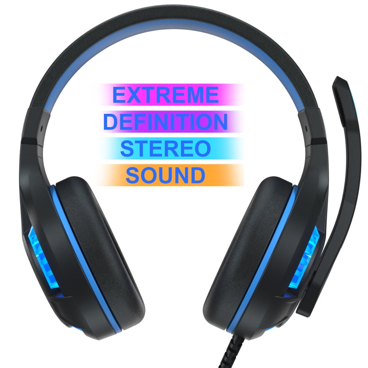SADES MH603 3.5mm Port Adjustable Gaming Headset with Microphone(Black Blue)